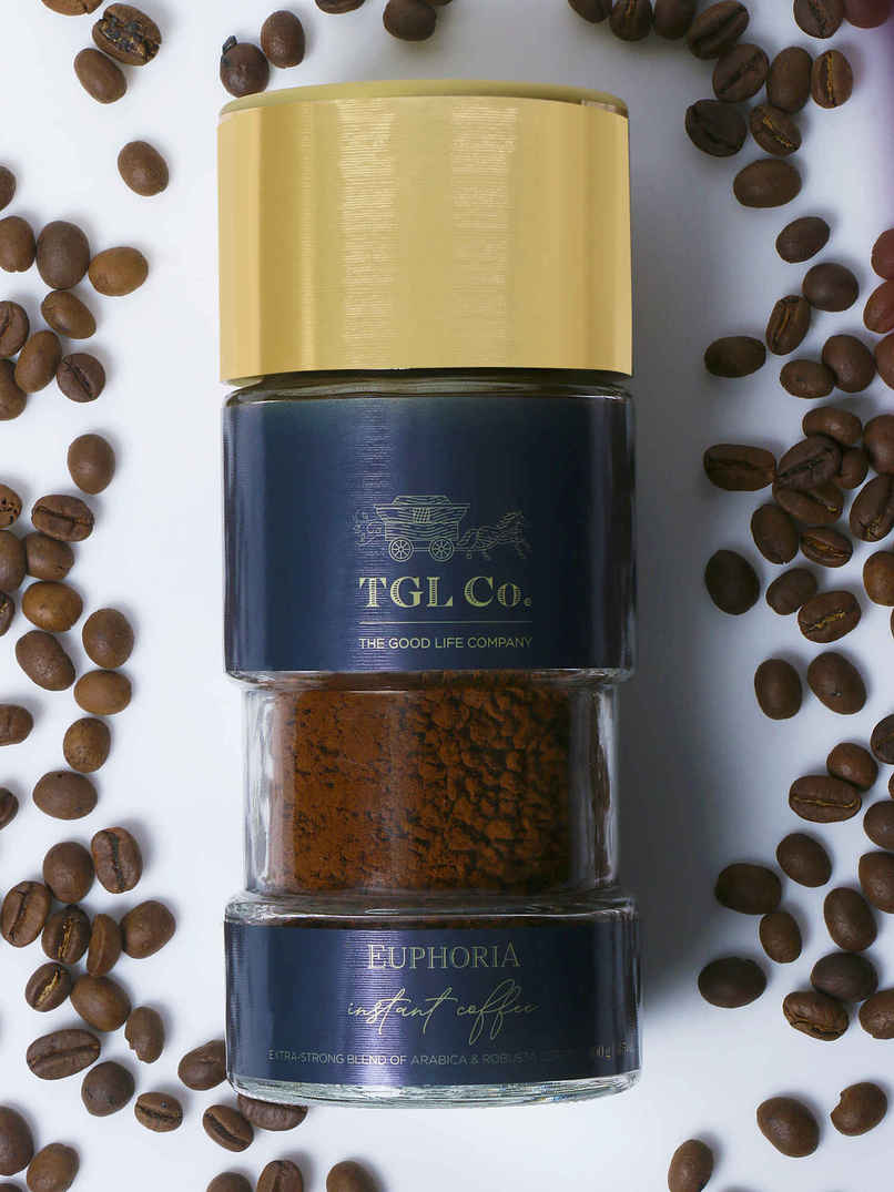 TGL Co. Premium Euphoria Arabica And Robusta Medium Roast Instant Coffee