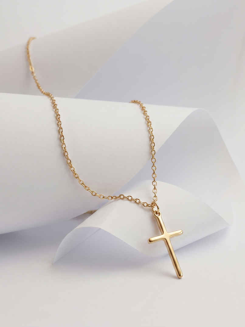 Palmonas Golden Cross Necklace Palmonas Golden Cross Necklace