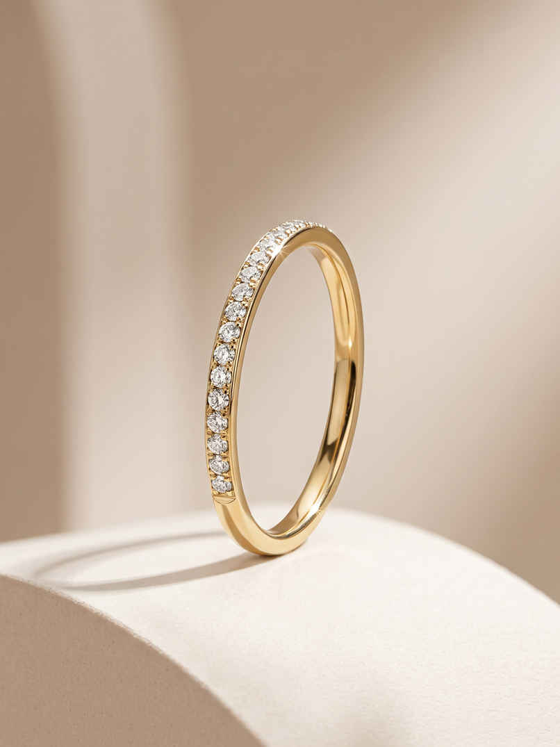 Palmonas Delicate Diamond Band for Women | Waterproof and Anti-Tarnish Palmonas Delicate Diamond Band for Women | Waterproof and Anti-Tarnish