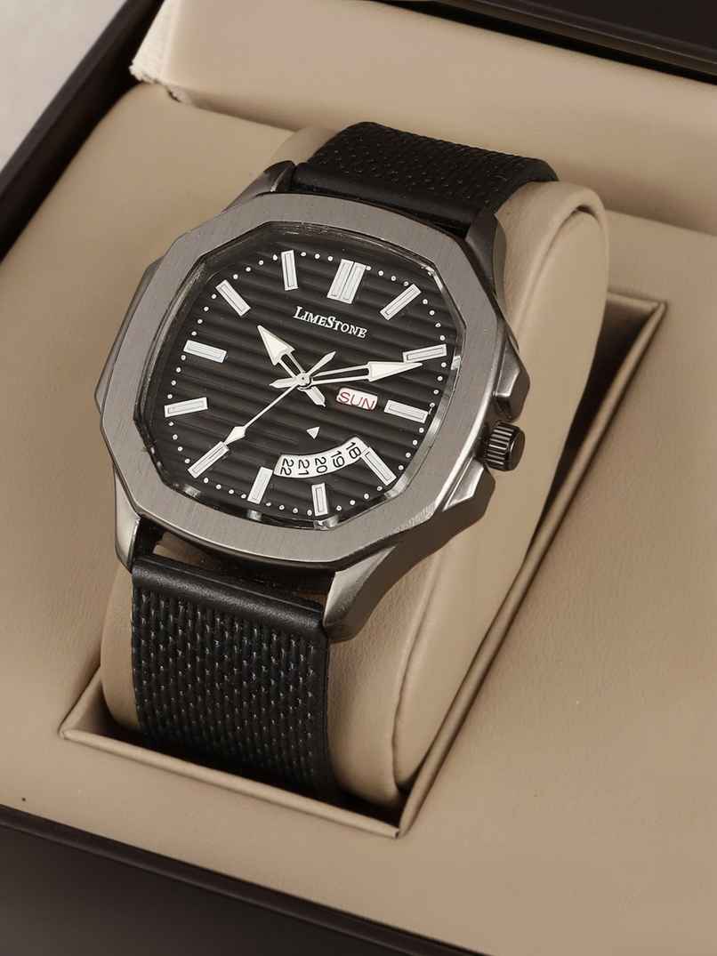 Limestone OTUS Limited Grey Edition Quartz Watch for Men | Mesh Silicone Strap