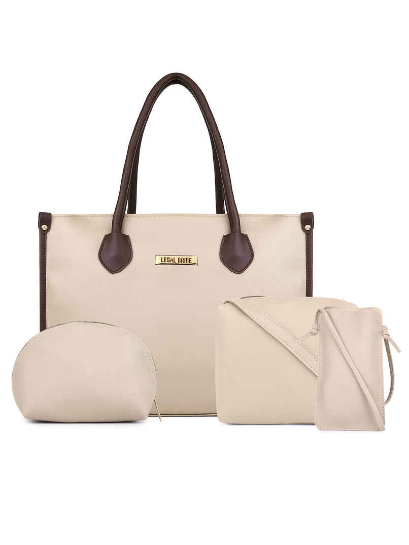 Legal Bribe LB1751 Textured Tote Bag Combo Set Legal Bribe LB1751 Textured Tote Bag Combo Set