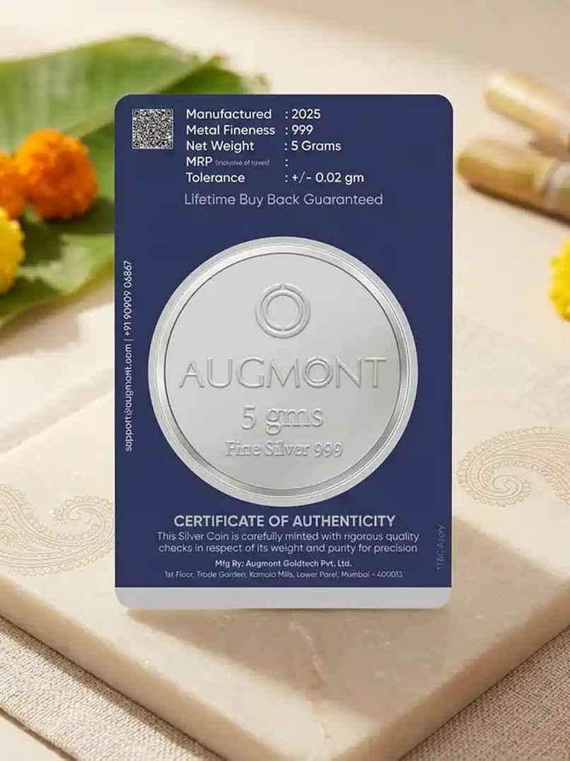 999 Pure Silver Coin | 5 g | Augmont