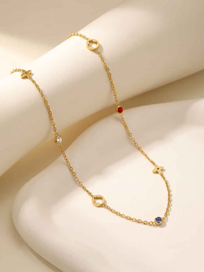 OnnMe By Giva Daily Dose Gold Plated Necklace | Waterproof And Anti-Tarnish | OMNE0138 OnnMe By Giva Daily Dose Gold Plated Necklace | Waterproof And Anti-Tarnish | OMNE0138