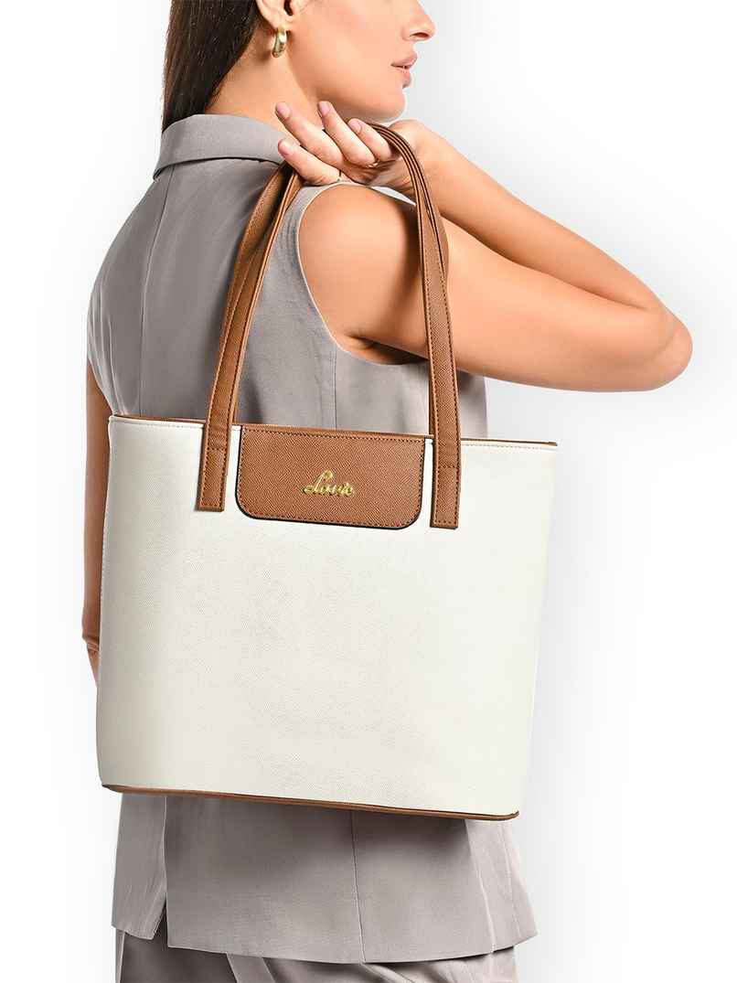 Lavie Women's Colourblock Jossie Tote Handbag | Off White