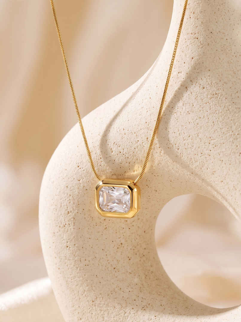 Palmonas Octagon Diamond Necklace