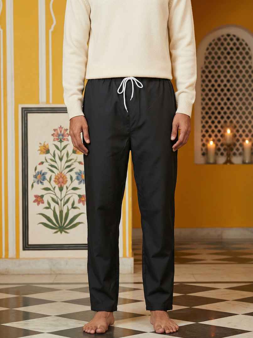 Jompers Men s Ethnic Pyjama JOPJ 002 | Black | 30 Jompers Men s Ethnic Pyjama JOPJ 002 | Black | 30