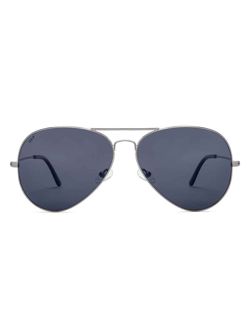 Grey Gunmetal Full Rim Aviator Vincent Chase VC Sun Metal VC S17516 Sunglasses