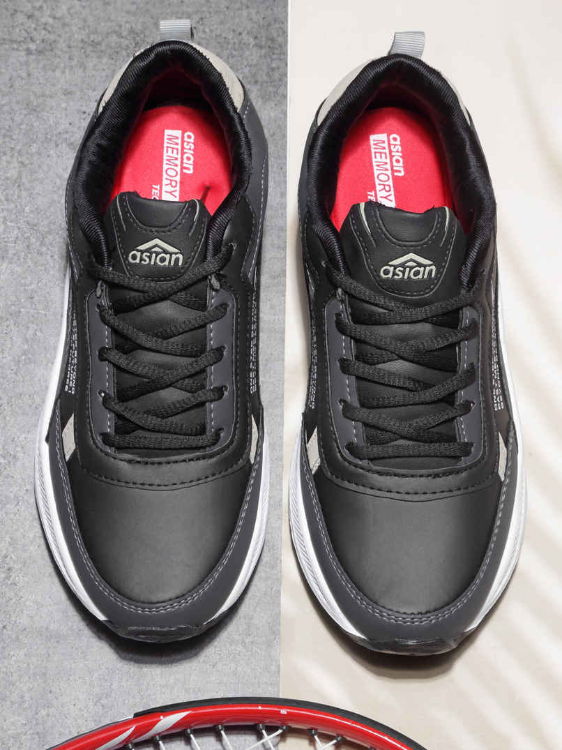 Asian Men's Lace up Sports Shoes | WATERPROOF-17 | Grey | UK 7 Asian Men's Lace up Sports Shoes | WATERPROOF-17 | Grey | UK 7