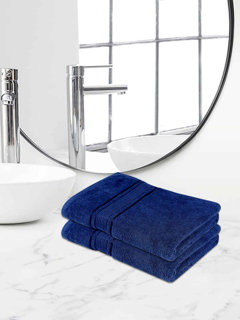 Dream Living Pure Cotton Hand Towel 400 Gsm | Navy - 40 x 60 cm