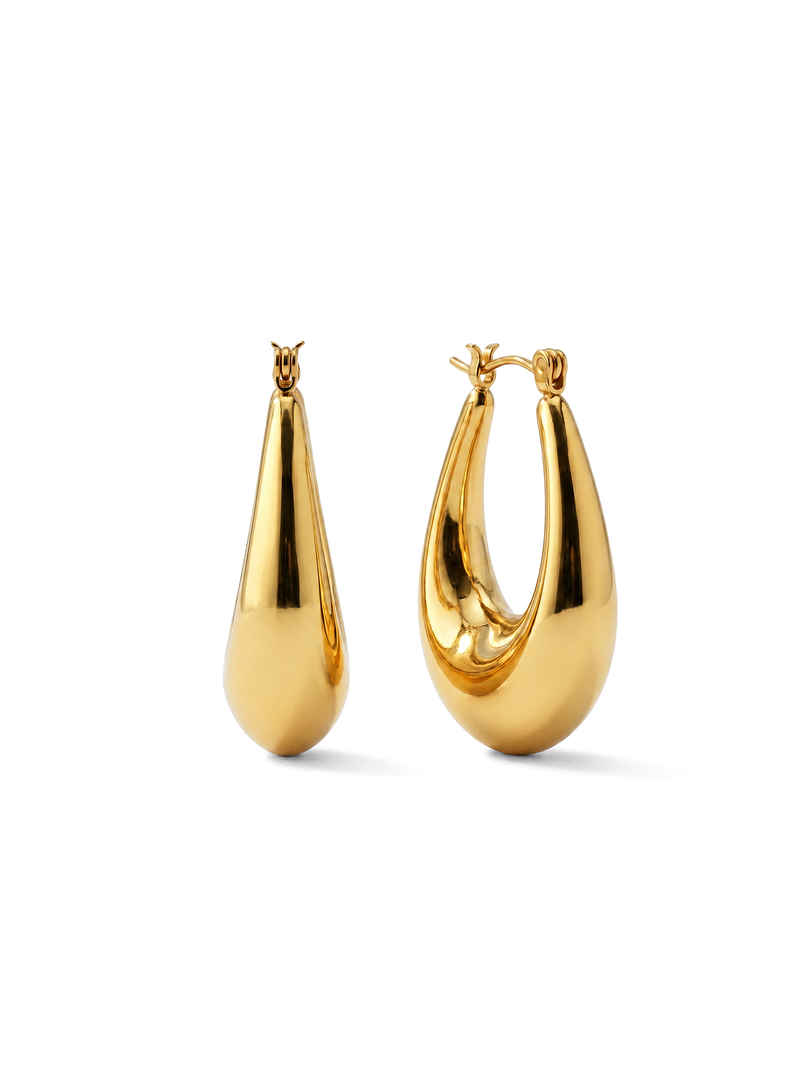 Palmonas U-Shaped Chunky Earrings For Womens | Waterproof And Anti-Tarnish