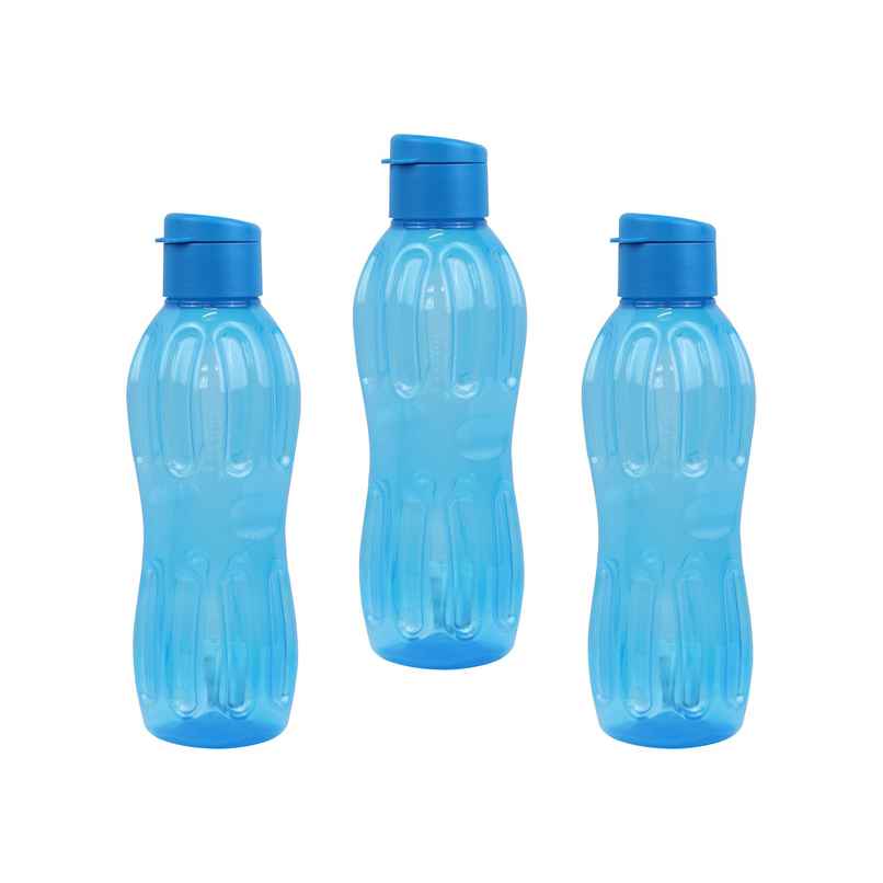 Signoraware Flip Top Aqua Fresh Bottle | Blue | 1 L