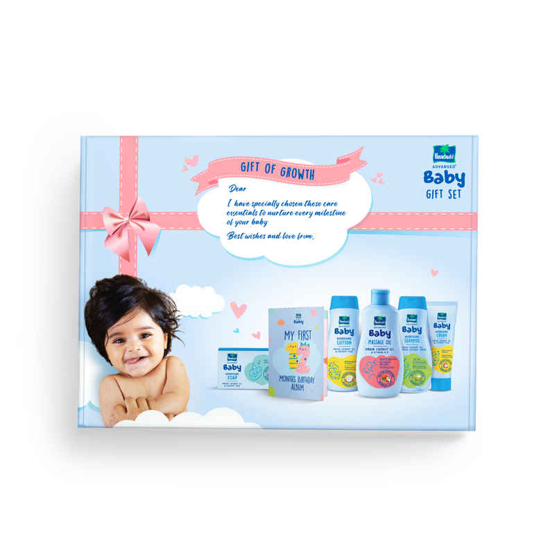 Parachute Advansed Baby Gift Pack with New Born Baby essentials Parachute Advansed Baby Gift Pack with New Born Baby essentials