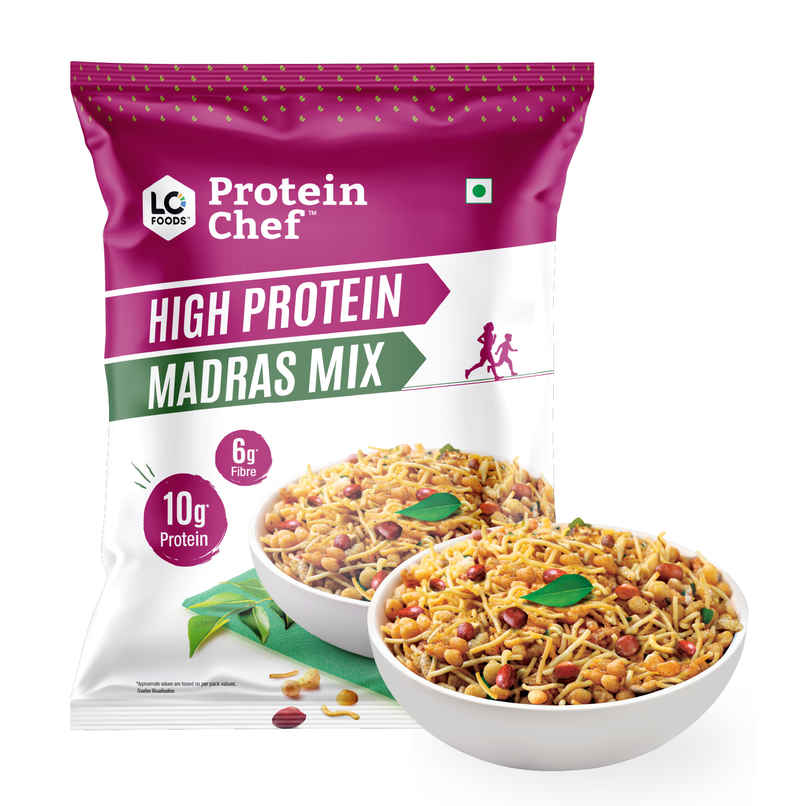 Protein Chef Madras Mixture Namkeen Healthy Snack (10g Protein)