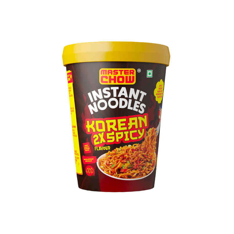 MasterChow Korean Instant Cup Noodles - Korean 2X Spicy Flavour Veg MasterChow Korean Instant Cup Noodles - Korean 2X Spicy Flavour Veg
