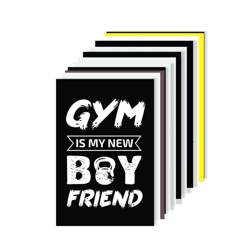 Paper Plane Design Motivational Gym/Fitness Workout Posters | Set of 10 | (12 Inch x 18 Inch) D12