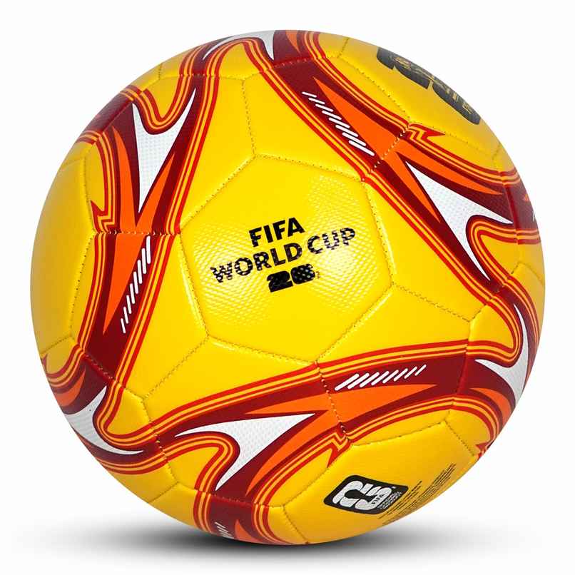 FIFA World Cup 2026 Official Licensed Football | Size 5 | PP | Splash | Yellow FIFA World Cup 2026 Official Licensed Football | Size 5 | PP | Splash | Yellow