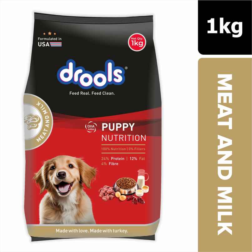 Drools Meat and Milk Puppy Dry Dog Food 1 kg