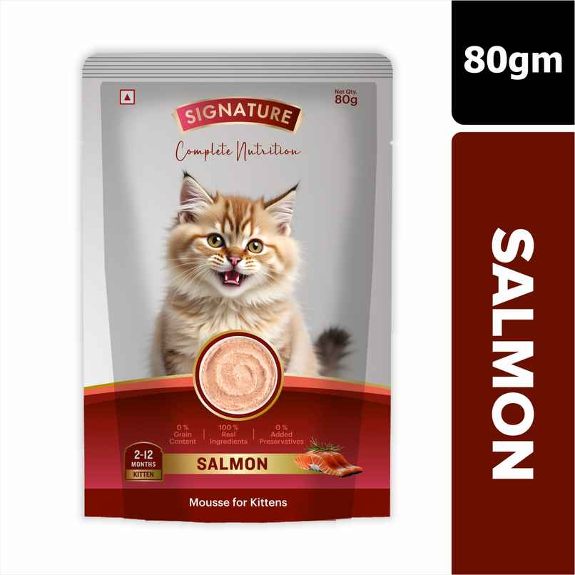 Signature Grain Zero Salmon Mousse Kitten Wet Food Signature Grain Zero Salmon Mousse Kitten Wet Food