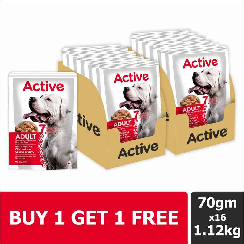 Active Puppy Gravy Wet Dog Food Chicken Liver and Real Chicken
