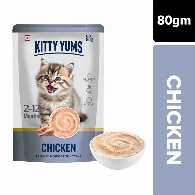 Kitty Yums Chicken Mousse Kitten Wet Cat Food Kitty Yums Chicken Mousse Kitten Wet Cat Food