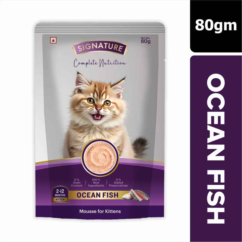 Signature Grain Zero Ocean Fish Mousse Kitten Wet Food