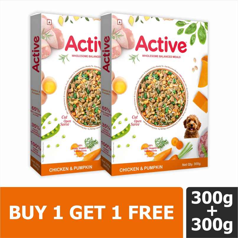 Active Chicken & Pumpkin Dog Fresh Food (Adults & Puppies) Active Chicken & Pumpkin Dog Fresh Food (Adults & Puppies)