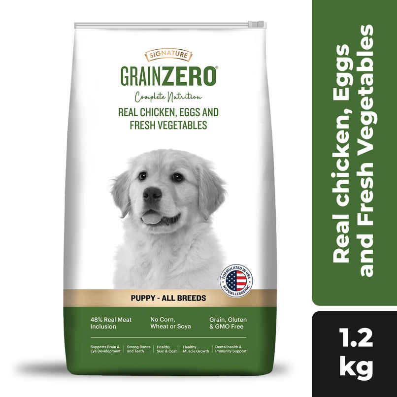 Signature Grain Zero Puppy and Mother Dry Dog Food | Real Chicken, Eggs, and Vegetables Signature Grain Zero Puppy and Mother Dry Dog Food | Real Chicken, Eggs, and Vegetables