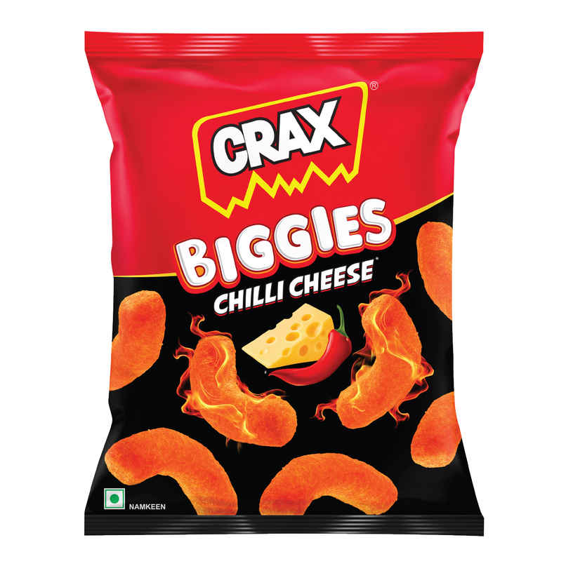 Crax Biggies Chilli Cheese Puff Snacks Crax Biggies Chilli Cheese Puff Snacks