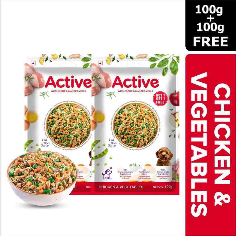 Active Chicken and Vegetable Fresh Dog Food