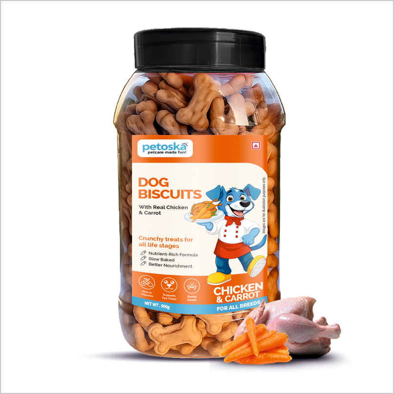 Petoska Dog Biscuits Chicken and Carrot
