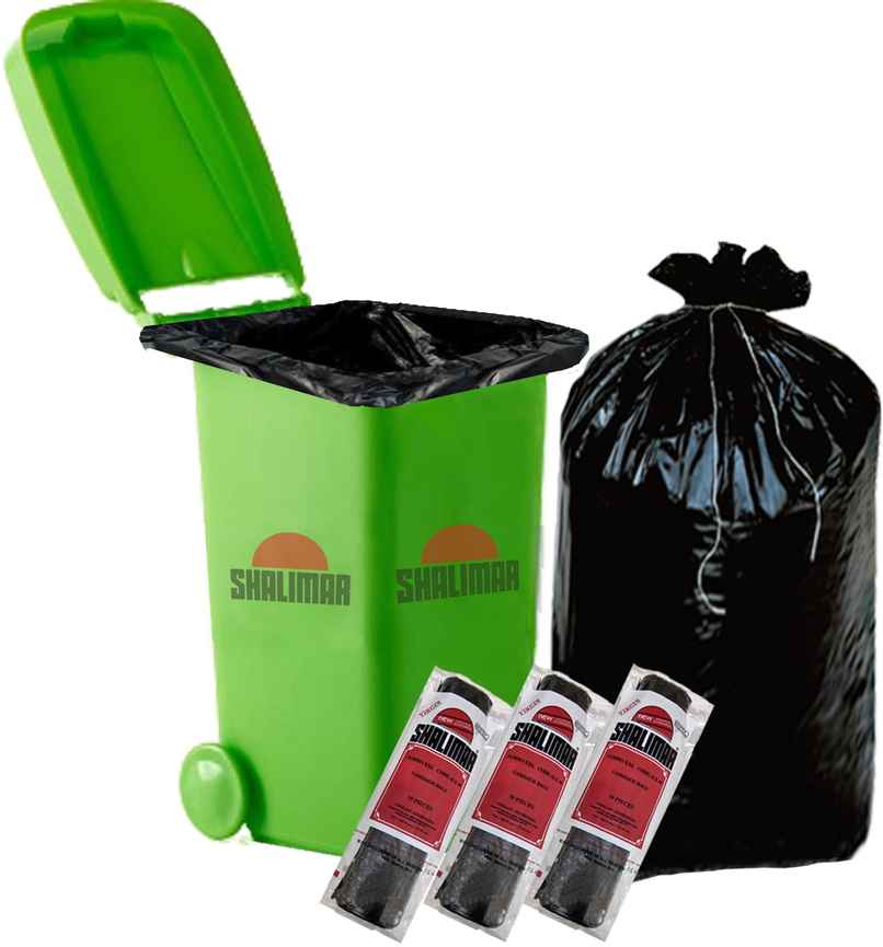 Shalimar Jumbo XL Garbage Bags 42 x 48 Inches | 30 Bags (10 Bags x 3 Rolls) - Black