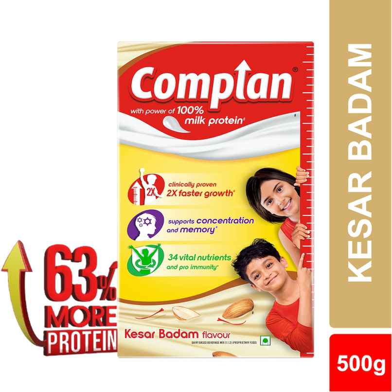Complan Kesar Badam Drink Mix | For 5+ years Kids Complan Kesar Badam Drink Mix | For 5+ years Kids