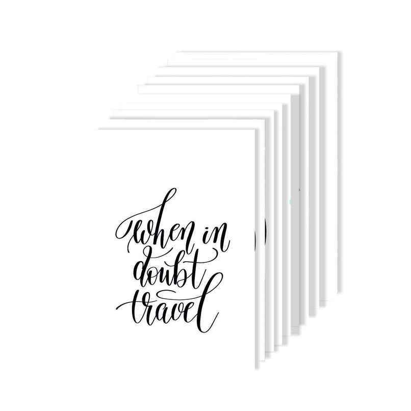 Paper Plane Design Travel Theme Wall Posters | Set of 10 | (12 Inch x 18 Inch) D9