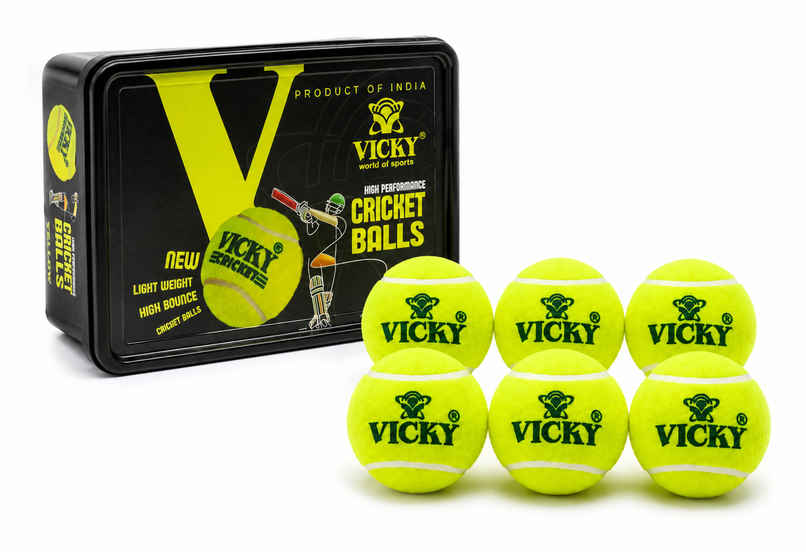 Vicky Lightweight Rubber Cricket Ball | Yellow Vicky Lightweight Rubber Cricket Ball | Yellow