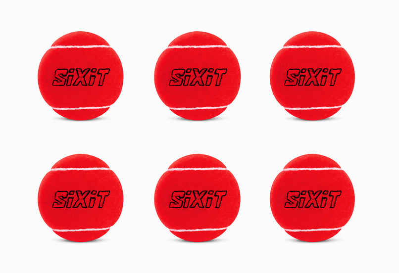 Sixit Heavy Cricket Tennis Ball | Red Sixit Heavy Cricket Tennis Ball | Red
