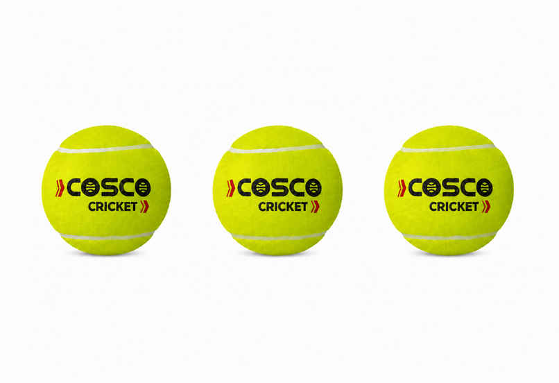Cosco Cricket Light weight Tennis Ball, pack of 3 Cosco Cricket Light weight Tennis Ball, pack of 3