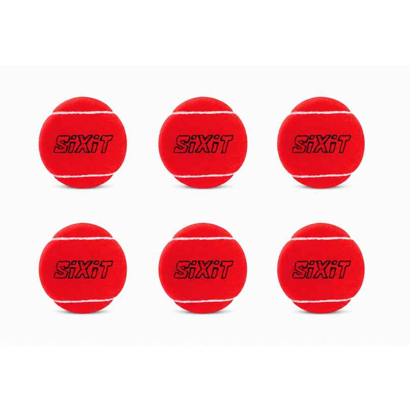 Sixit Heavy Cricket Tennis Ball | Red