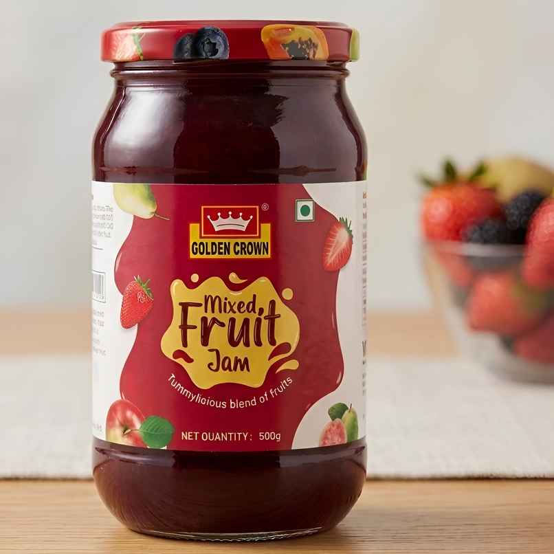 Golden Crown Mixed Fruit Jam In Jar
