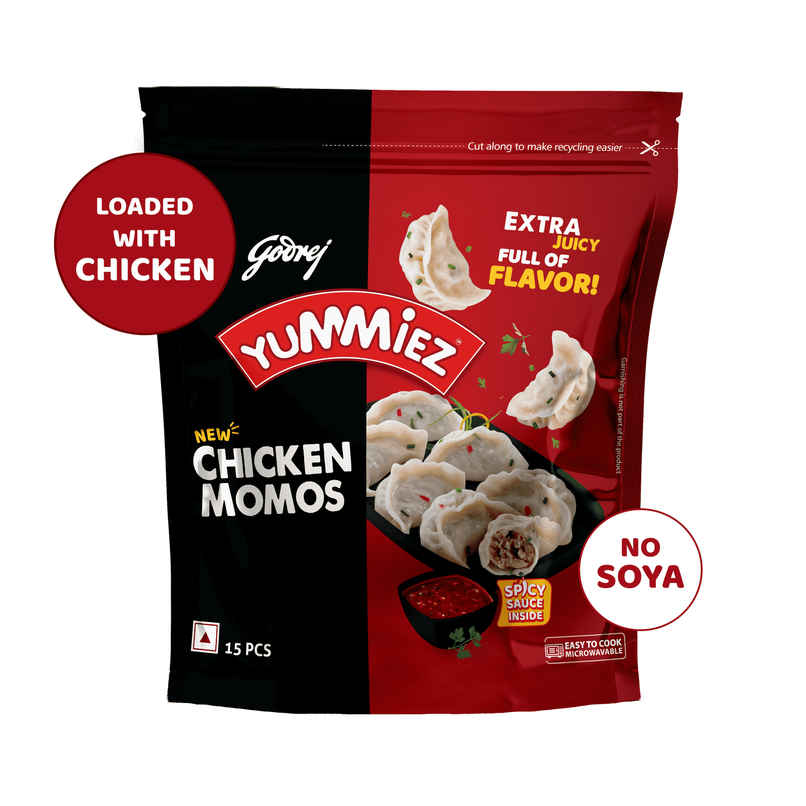 Godrej Yummiez Chicken Momos | Frozen Snack