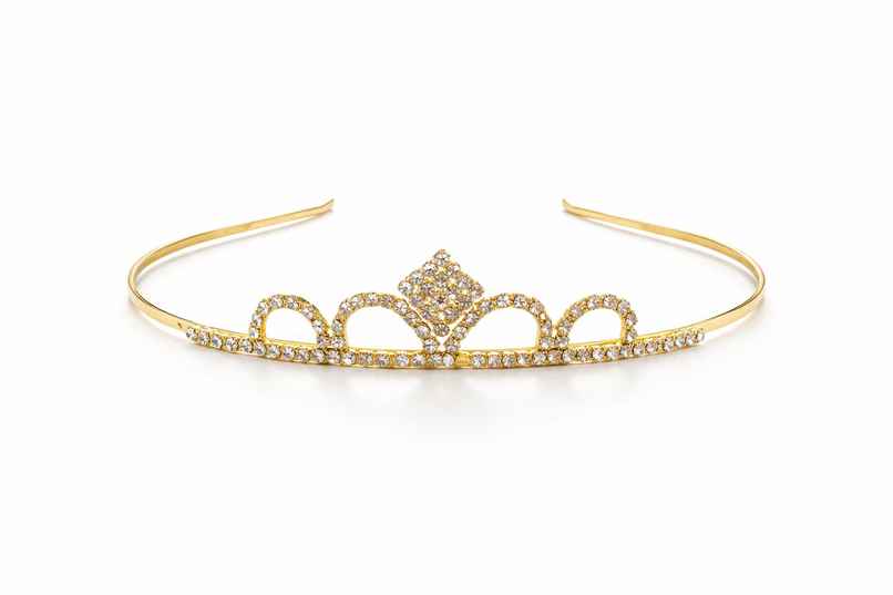 The Opal Factory Hair Accessories | Tiara Hair Band for Girl's - Gold