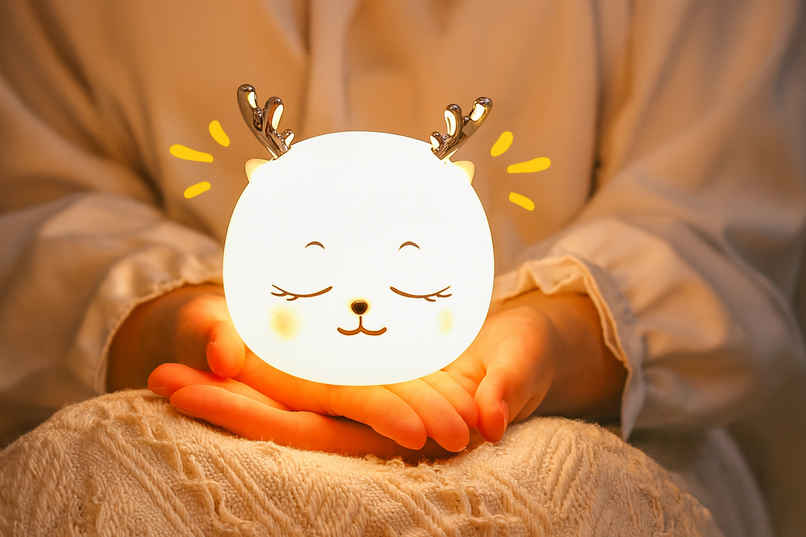 Kidara Lovely Fawn Deer Silicone Rechargeable 5 W Night Lamp