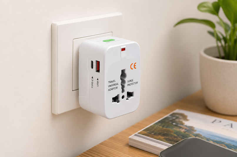 Jags Universal Type C Travel Adpter | With 1 Usb Support Jags Universal Type C Travel Adpter | With 1 Usb Support