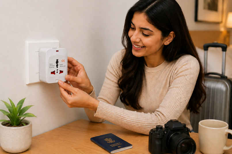 Universal All-In-One Worldwide International USB Travel Adapter - 2 USB Support - White Universal All-In-One Worldwide International USB Travel Adapter - 2 USB Support - White