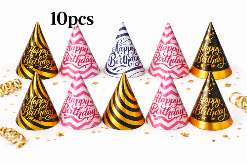 Stylish Birthday Caps 10Pcs for Kids Birthday Party Accessories | BeyondLuv Stylish Birthday Caps 10Pcs for Kids Birthday Party Accessories | BeyondLuv