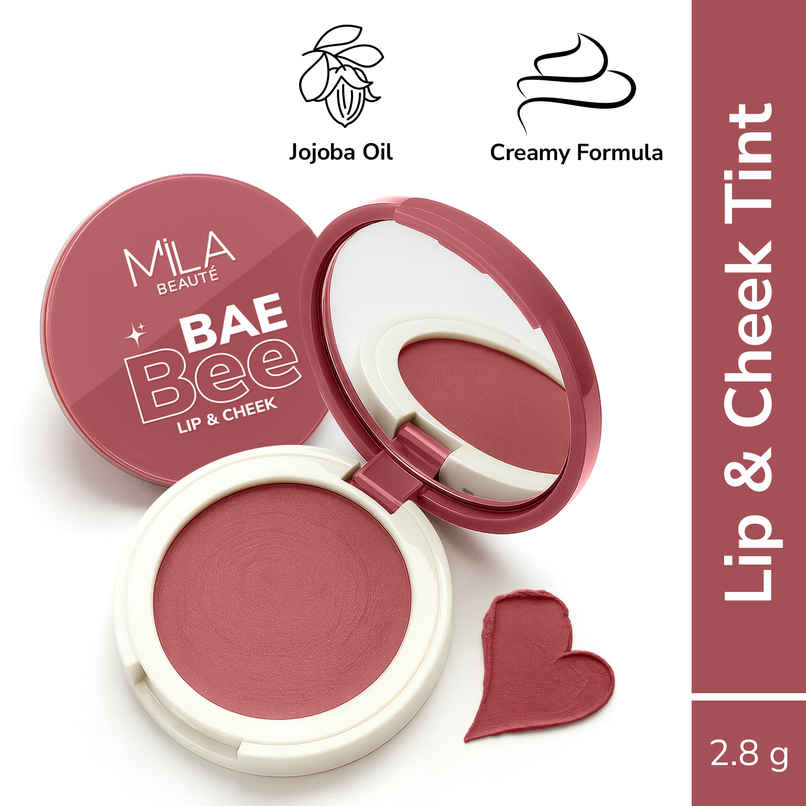 Baebee Lip and Cheek Pigmented Tint With Jojoba Oil Vitamin E | Burnt Rose Baebee Lip and Cheek Pigmented Tint With Jojoba Oil Vitamin E | Burnt Rose