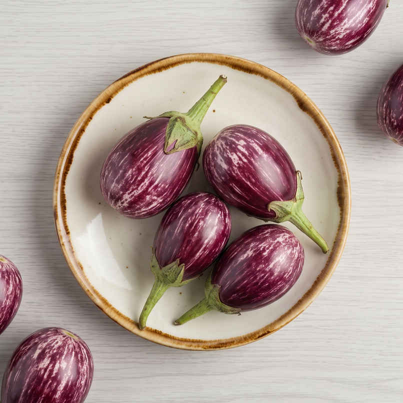 Brinjal Purple Striped Brinjal Purple Striped