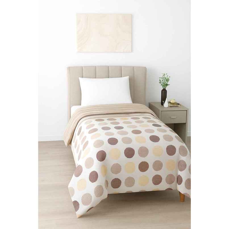 Dream Living Luxury Single Bed Comforter | Beige - 60 x 90 in