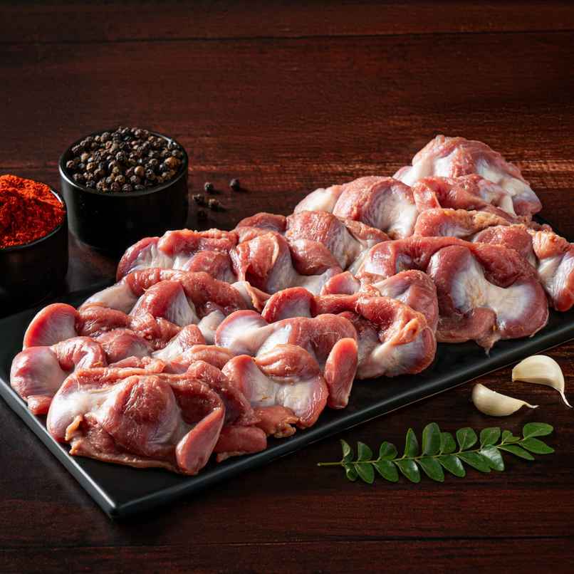 Relish Chicken Gizzard | Energy - 114 kcal | Protein - 16 g / 100 g