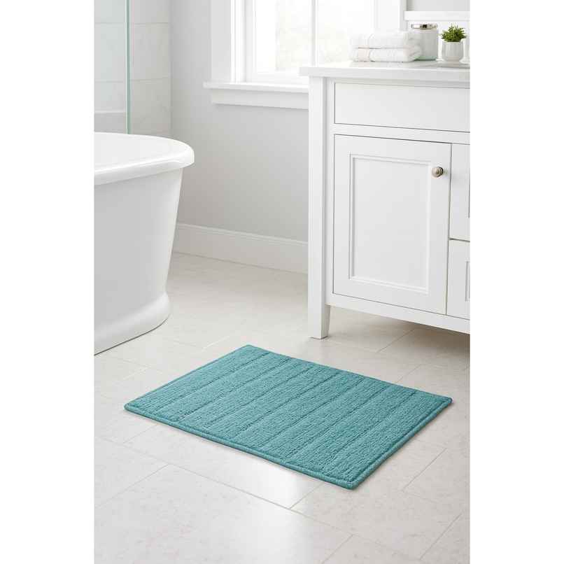 Saral Home Microfiber Anti-Slip Door/Bath Mat | Green - 40 x 58 cm Saral Home Microfiber Anti-Slip Door/Bath Mat | Green - 40 x 58 cm