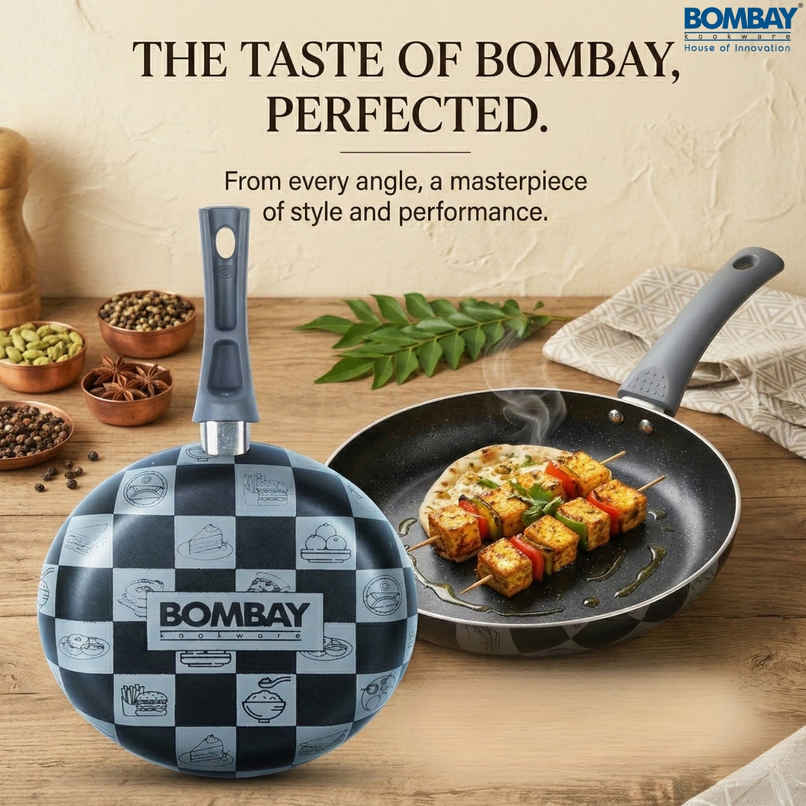 Bombay Kookware Kala Kruti Fry Pan - 24 cm (1.5 L)